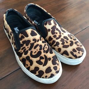 Leopard Print Slip On Shoes